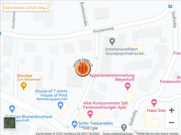 Kartenausschnitt Geschwister-Scholl-Weg 2
